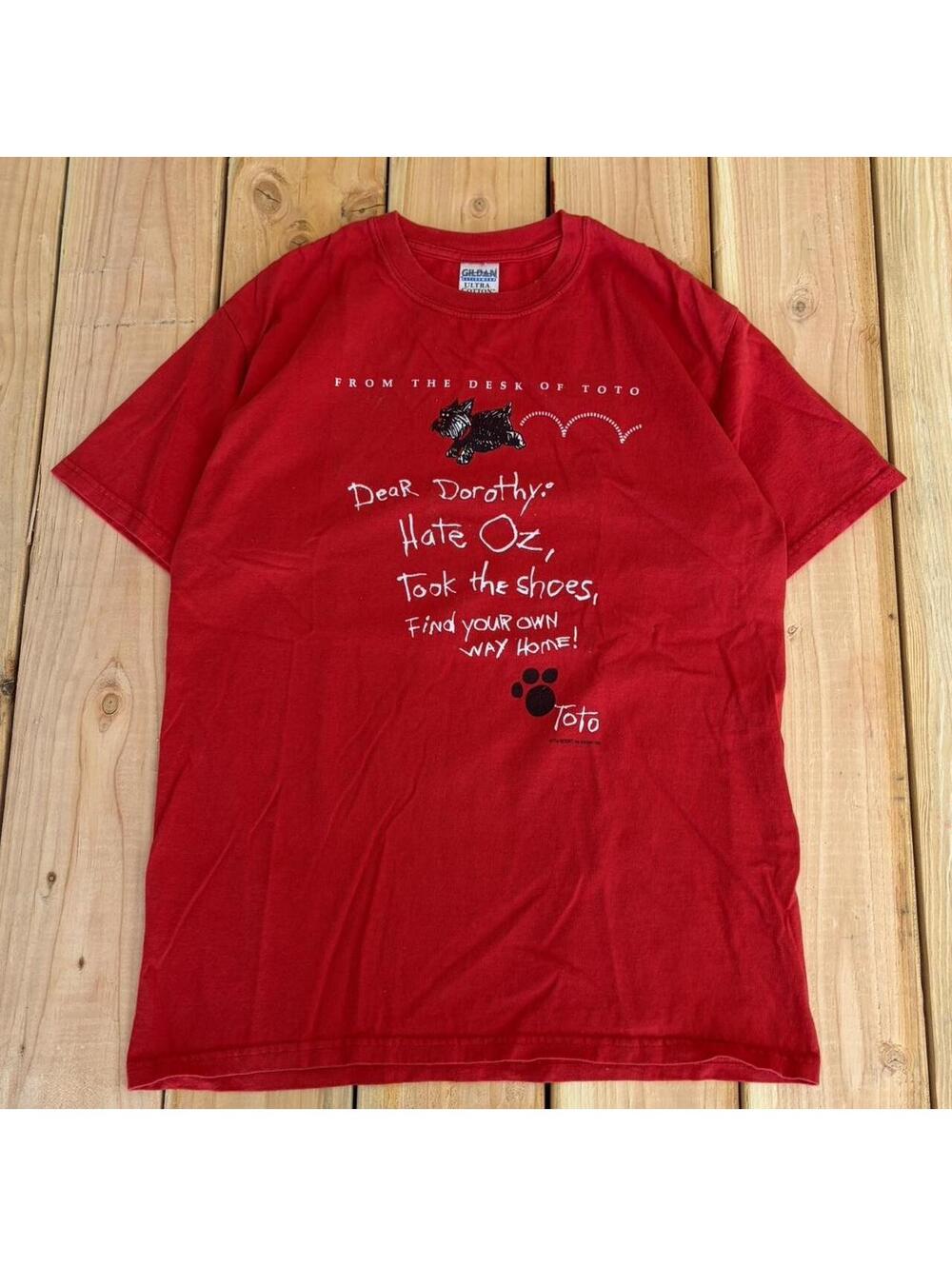 Y2k wizard of oz Red Dorothy Toto graphic tee